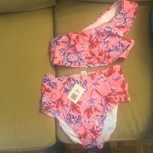 UNIQUE CHARM ONE SHOULDER BIKINI SET